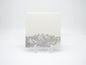 Majestic Morning Mountain Range 6x6 Ceramic Tile | Laser Engraved Nature Peak Wall Art or Backsplash Insert