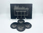 Your Home Bar Slate Serving Board & Coaster Set (4) | Laser Engraved Serving Tray and Drink Coasters