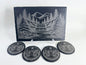 Mountain Waterfall Slate Serving Board & Coaster Set (4) | Laser Engraved Serving Tray and Drink Coasters