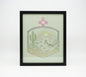 New Mexico Zia Roadrunner 8x8 Mirror | Hand Painted Laser Engraved Southwest Desert Wall Art or Desk Decor