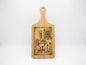 Zero Forks Given Rooster 11x5 Bamboo Charcuterie Board | Laser Engraved Sassy Kitchen Serving Platter or Wall Accent